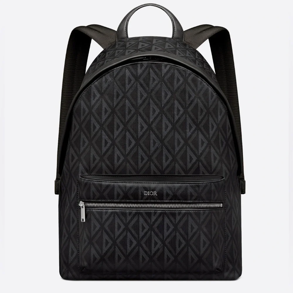 Dior Rider Backpack Black CD Diamond Canvas and Smooth Calfskin - Picture 2 of 2
